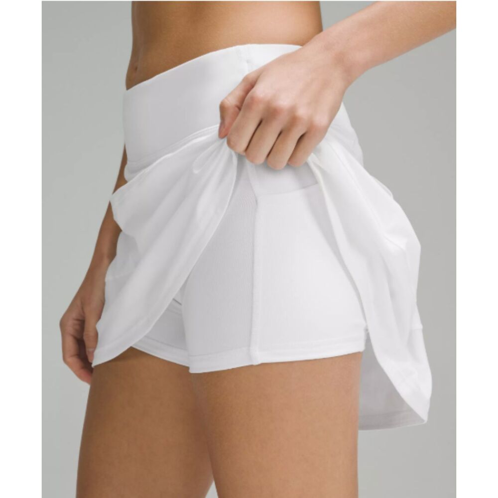 Lululemon Pace Rival Skirt - White | Size 6 | Long (13.5") | Mid-rise - Picture 3 of 6